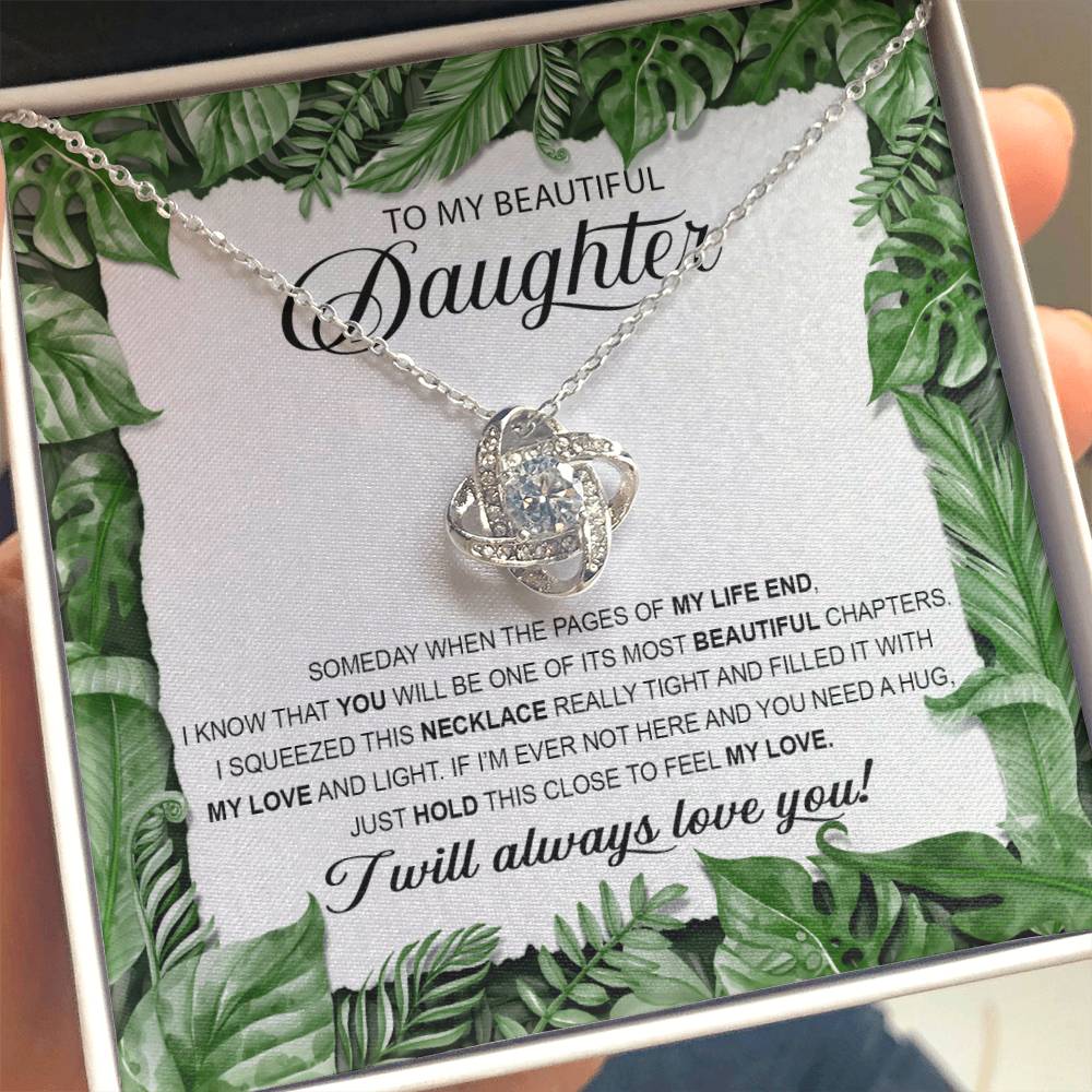 Beautiful Daughter Beautiful Chapters Love Knot Necklace