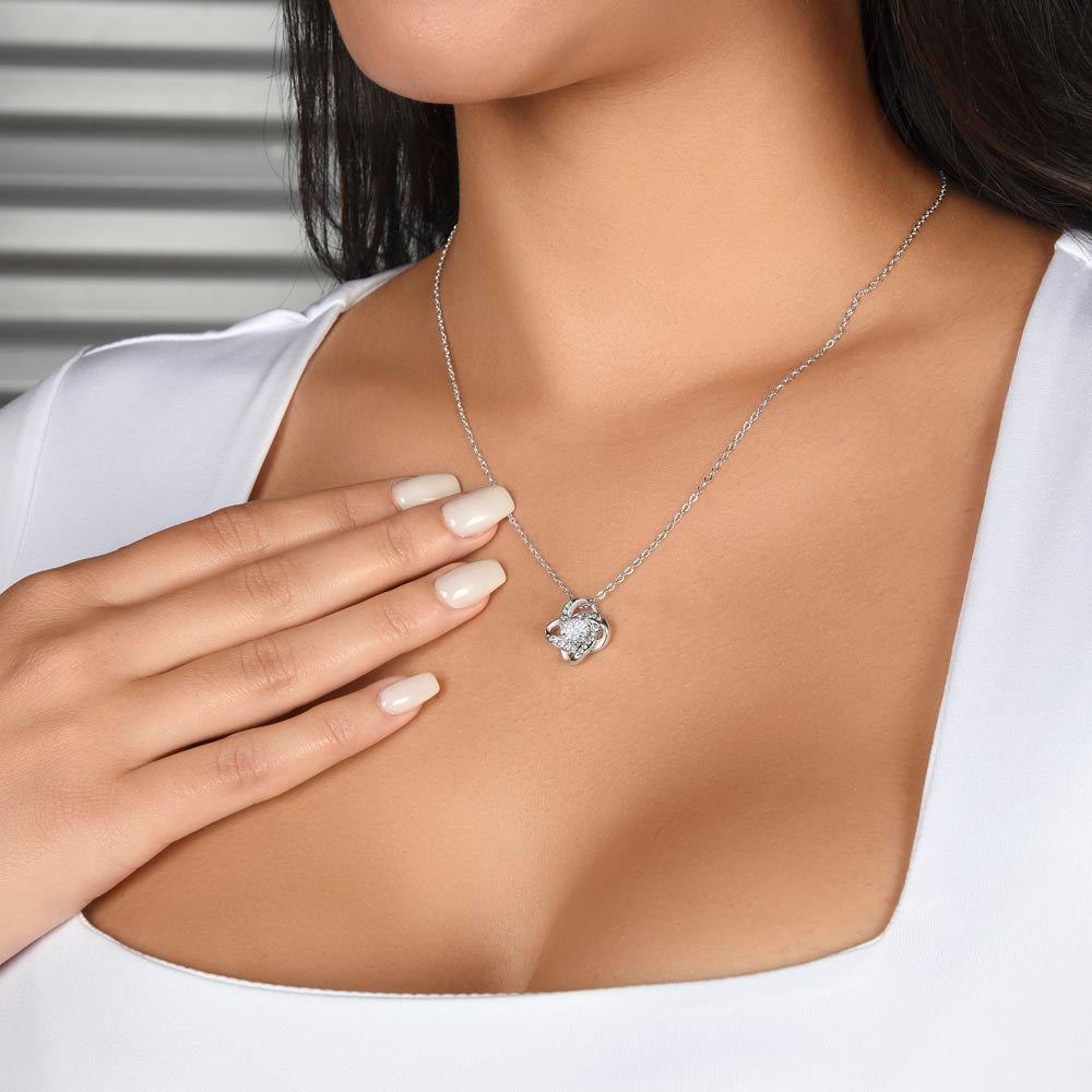 Sharing My Life With You Wife Gift From Husband Love Knot Necklace