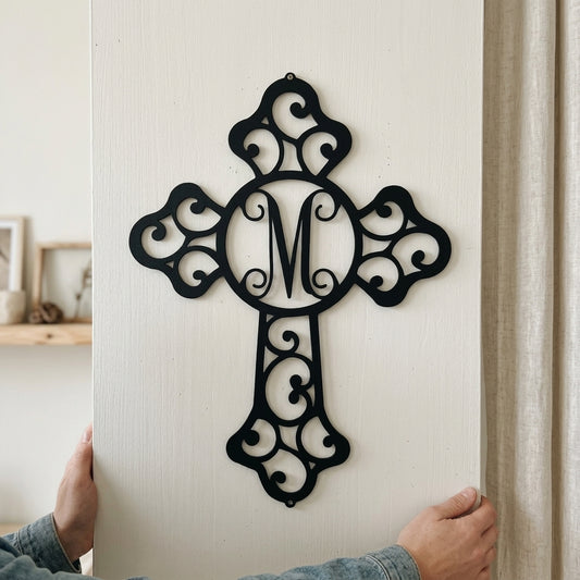 Custom Metal Wall Art - Personalized Christian Sign Black