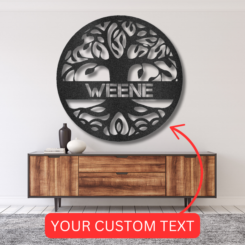 Tree of Life Sign - Custom Metal Sign, Family Tree, Wedding Present ...