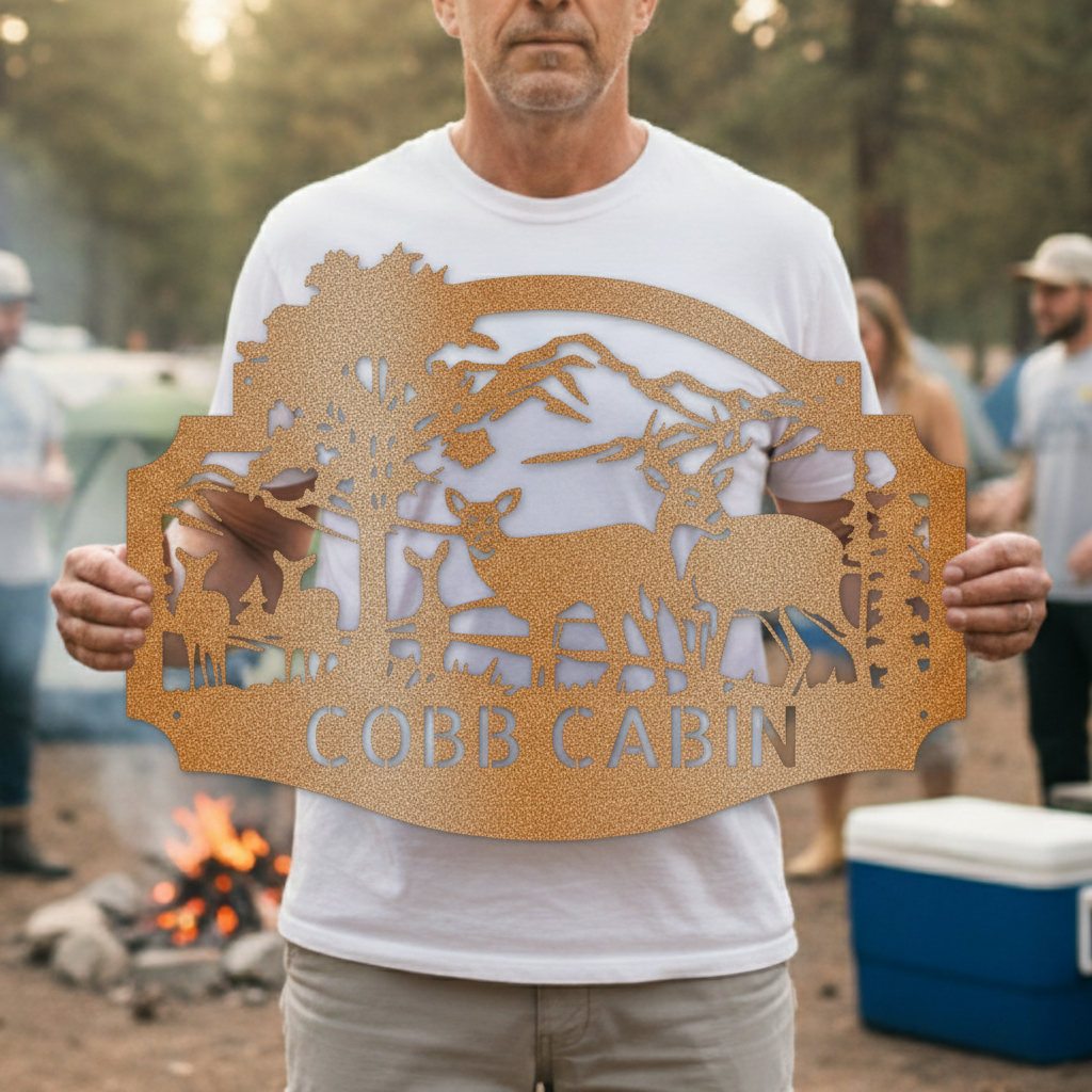 Name Metal Sign - Custom Metal Sign, Anniversary/Wedding/Housewarming/Christmas Gift Copper