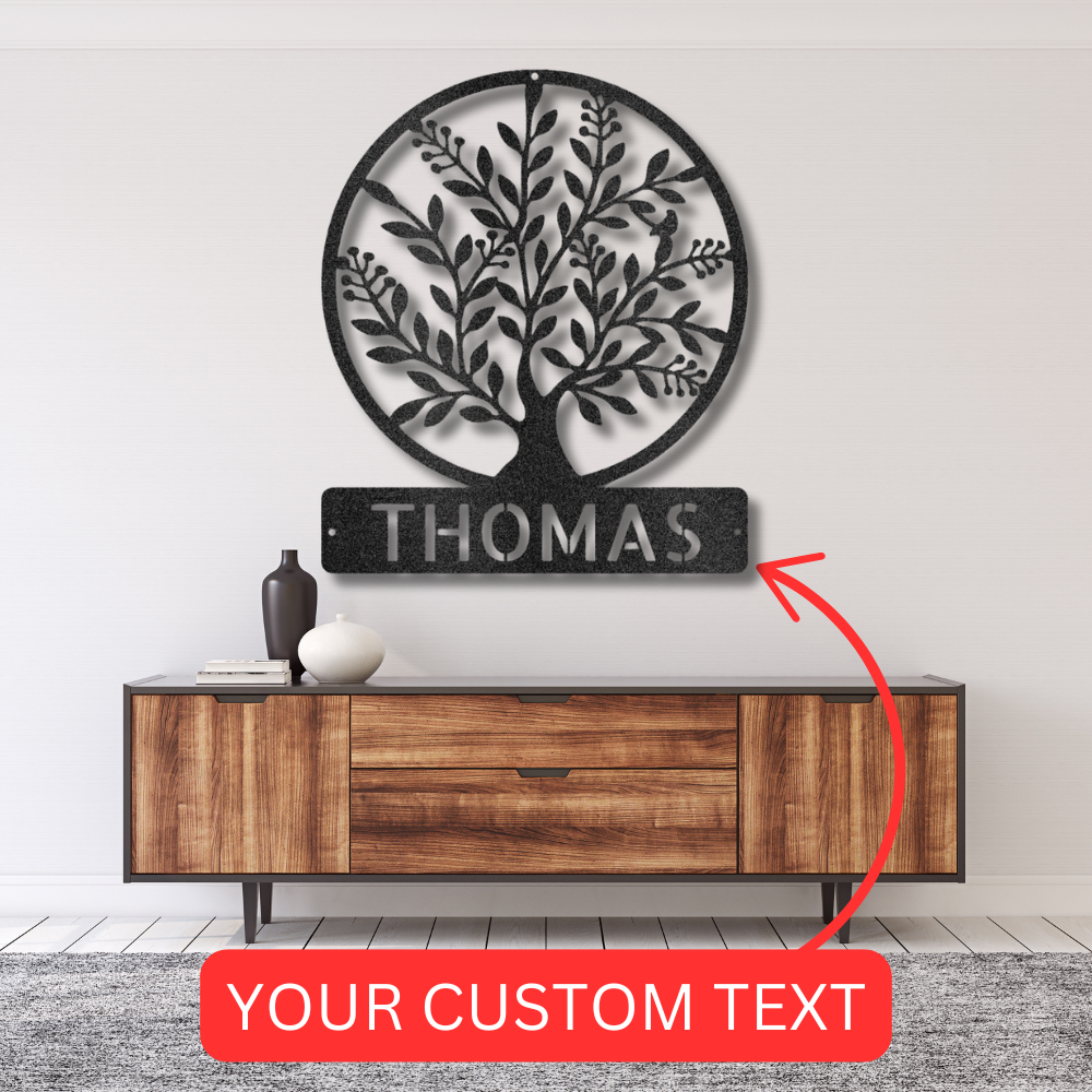 Family Tree Personalized Gifts - Custom Metal Sign