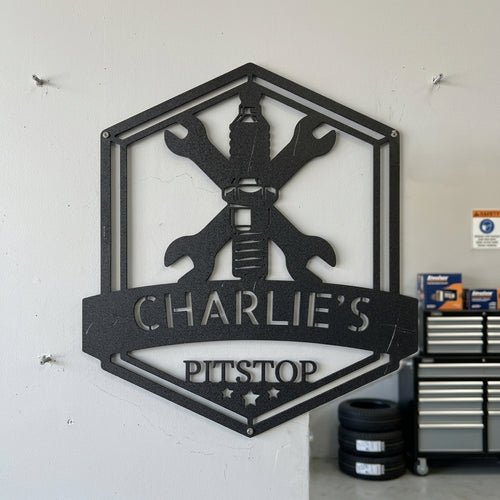 Custom Metal Wall Art - Personalized Garage Sign