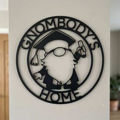 Custom Metal Wall Art - Personalized Graduation Sign Black