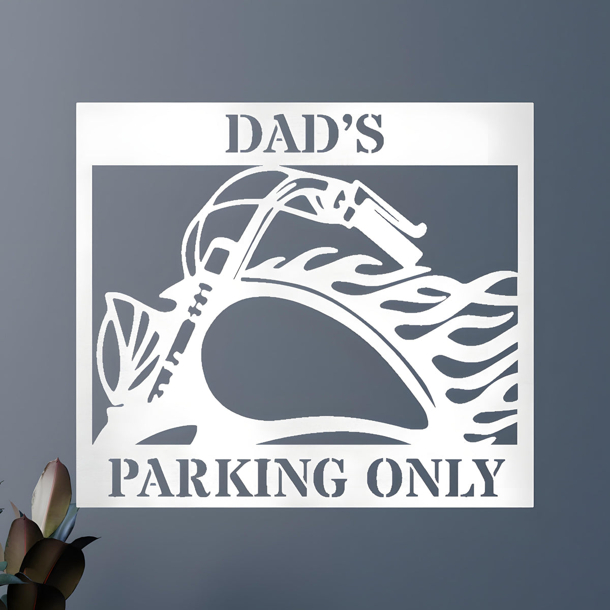 Custom Metal Wall Art - Personalized Hog Parking Name Sign