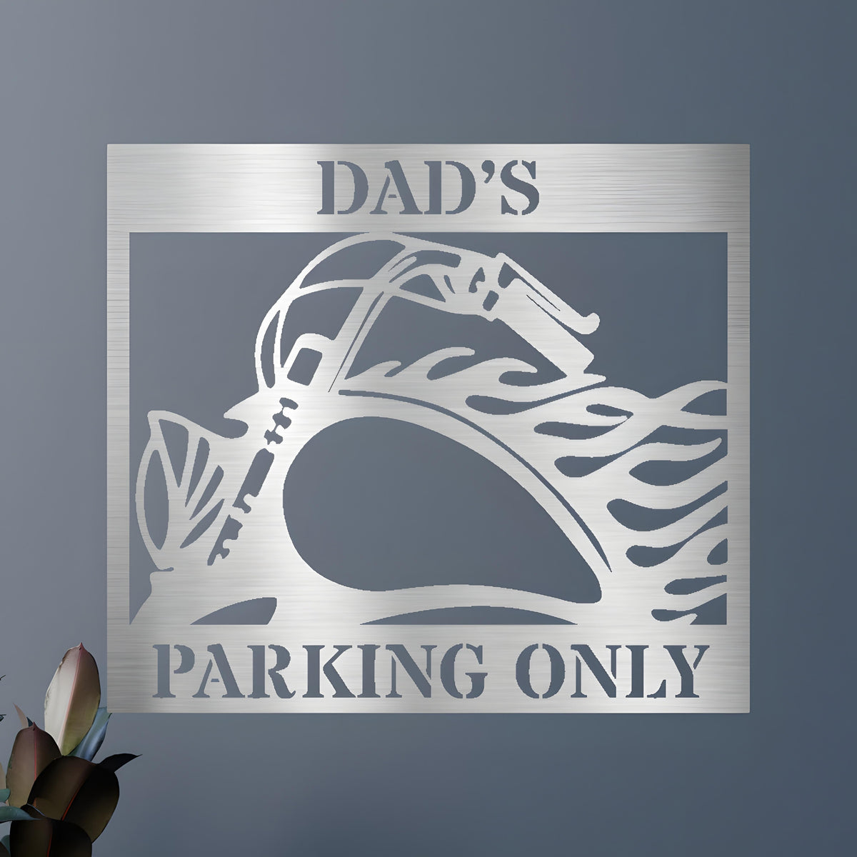 Custom Metal Wall Art - Personalized Hog Parking Name Sign