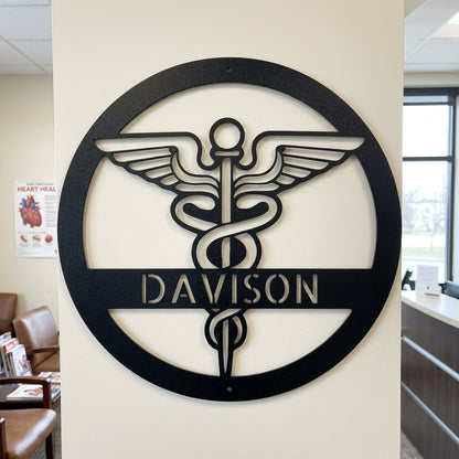 Custom Metal Wall Art - Personalized Registered Nurse Sign