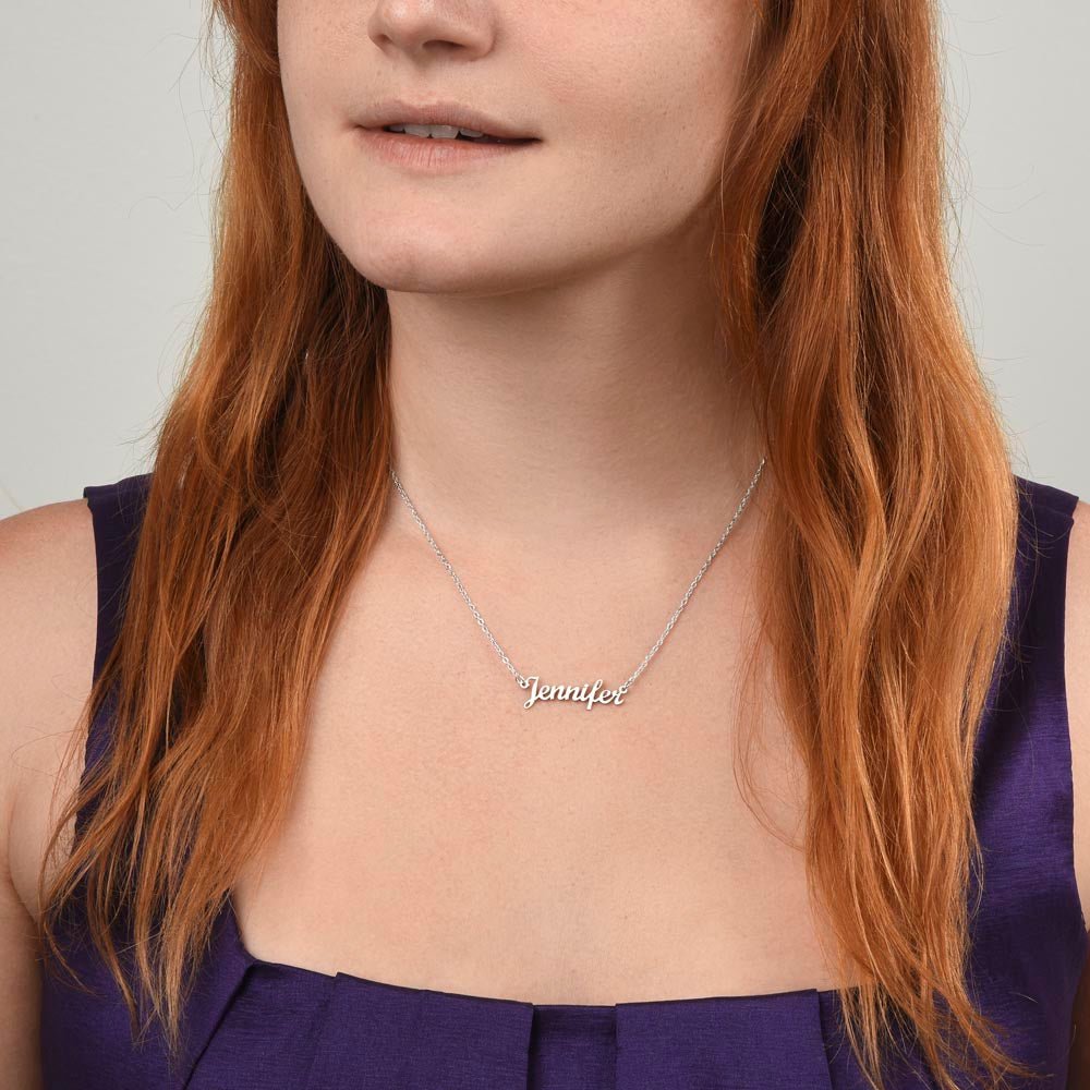 Always Be Your Authentic Self Gift For Daughter Custom Name Necklace