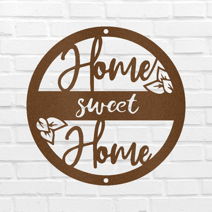 Home Sweet Home Metal Sign - Custom Metal Sign, Housewarming/Wedding Anniversary Gift Copper