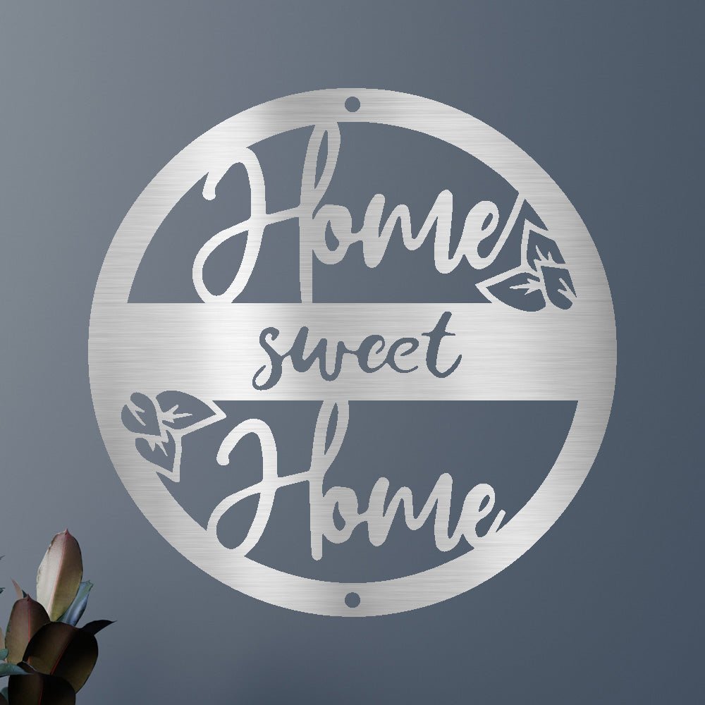 Metal Wall Art - Home Sweet Home Name Sign