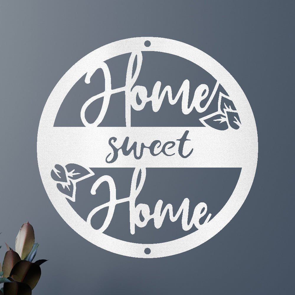 Metal Wall Art - Home Sweet Home Name Sign