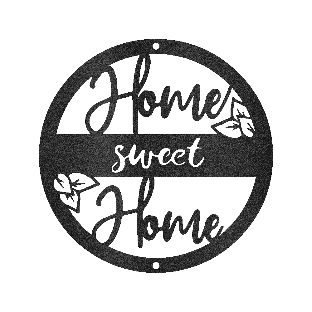 Home Sweet Home Metal Sign, House Warming Gifts, Wedding Anniversary Gifts - Precious Engraved