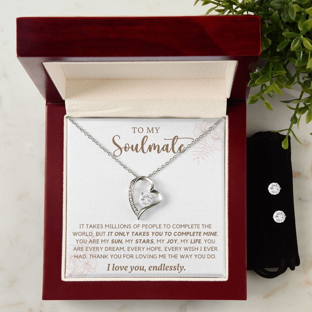 It Only Takes You To Complete Mine Gift For Soulmate Forever Love Necklace - Precious Engraved