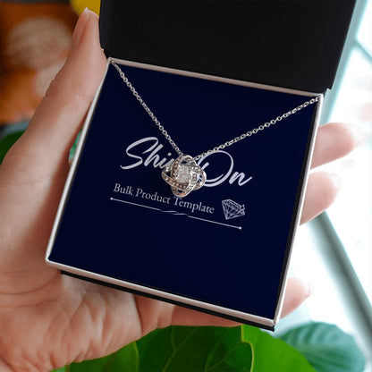 Love Knot Necklace - Precious Engraved