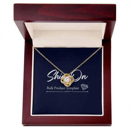 Love Knot Necklace - Precious Engraved