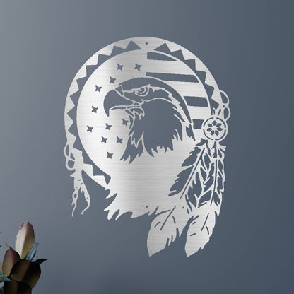 Metal Wall Art - American Eagle Sign
