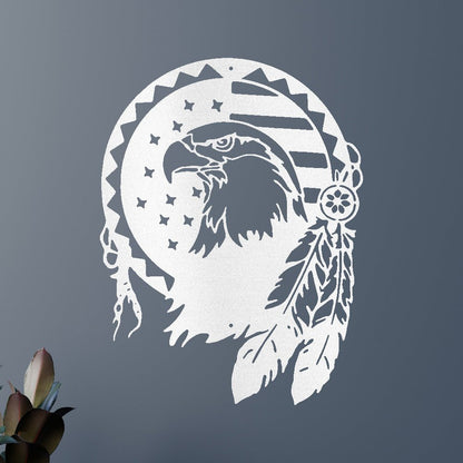 Metal Wall Art - American Eagle Sign