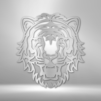 Metal Wall Art - Tiger Sign