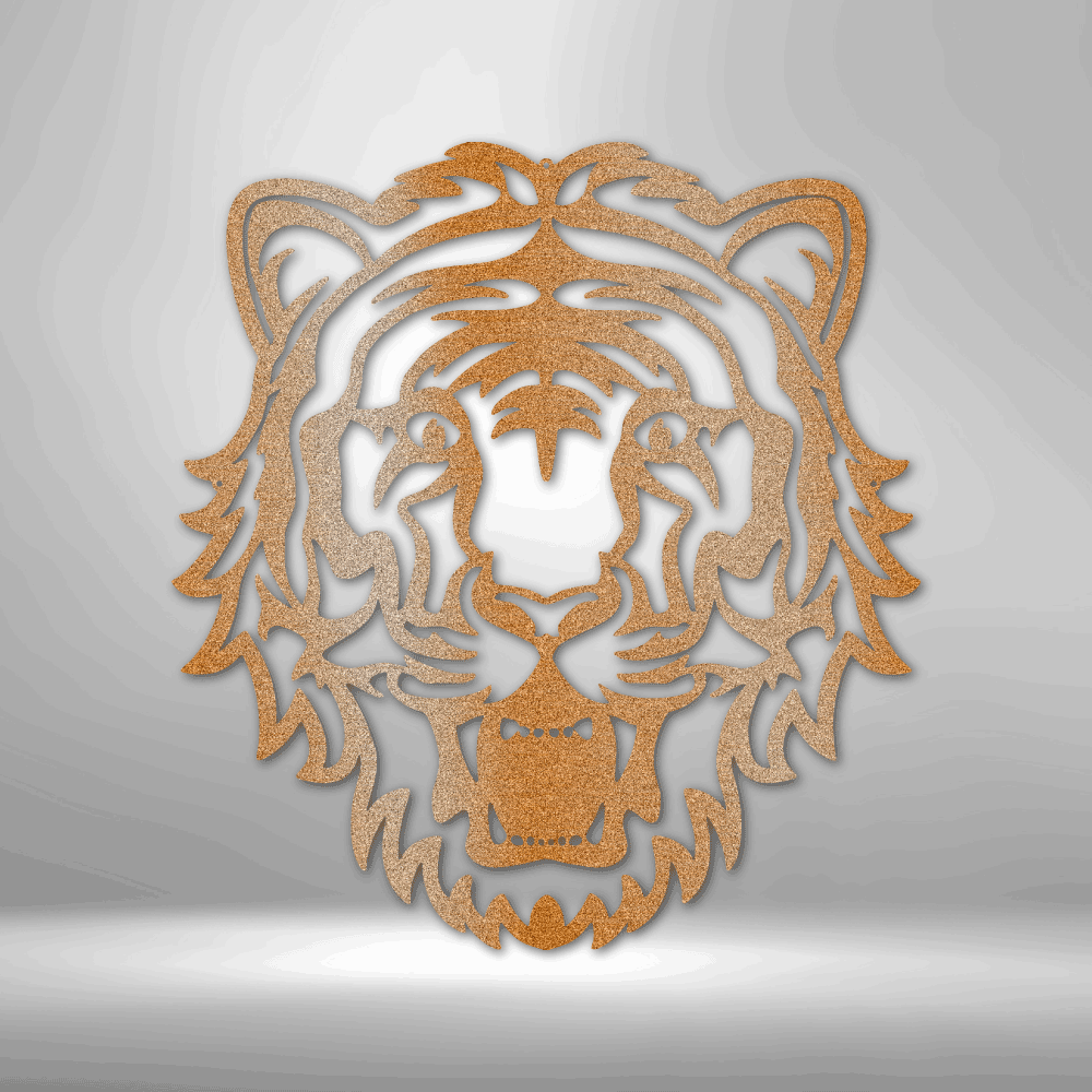 Metal Wall Art - Tiger Sign