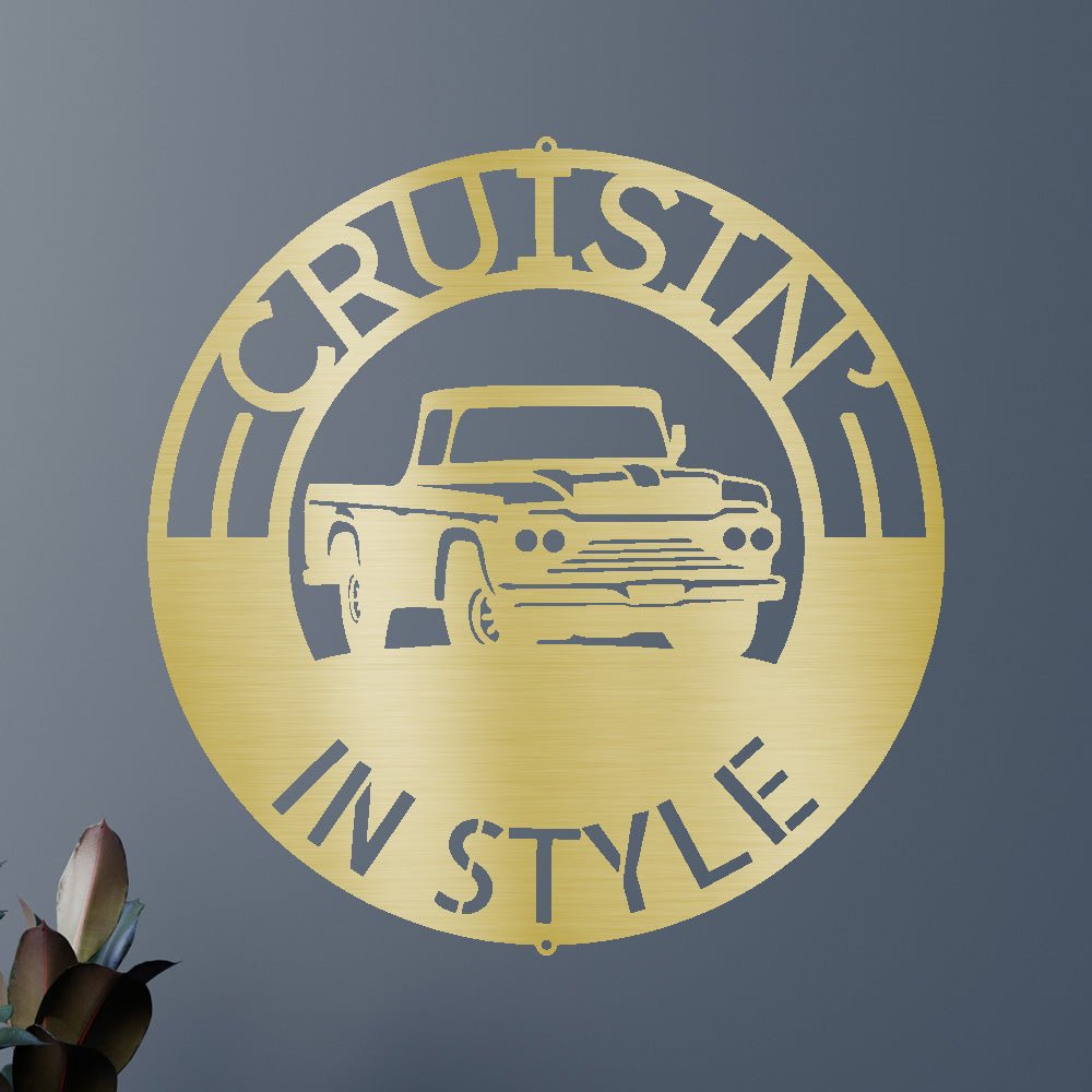 Custom Metal Wall Art - Personalized Truck Sign