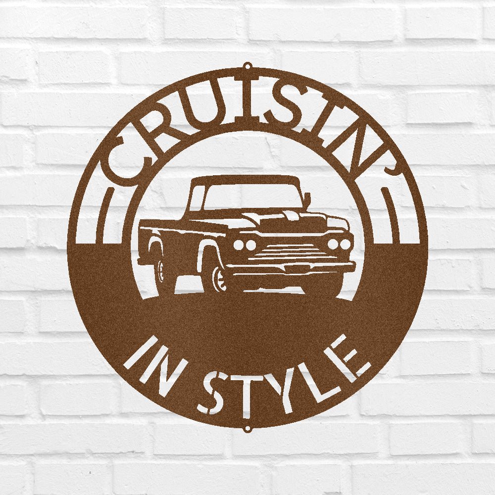 Custom Metal Wall Art - Personalized Truck Sign