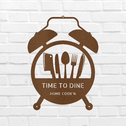 Food Time Personalized Gifts - Custom Metal Sign Copper