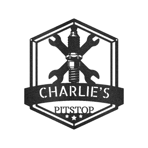 Grease Time Personalized Gifts - Custom Metal Sign Black