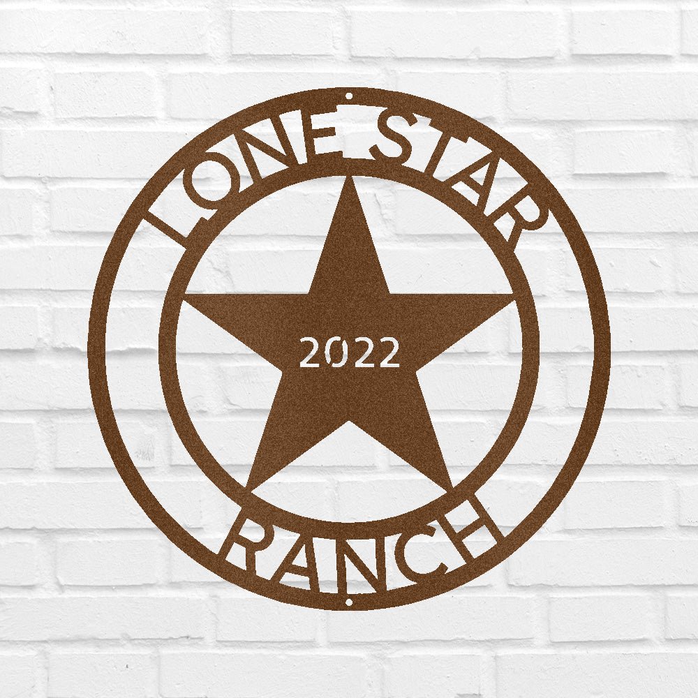 Custom Metal Wall Art - Personalized Texas Sign