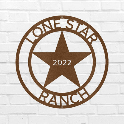 The Lone Star State Texans Personalized Gifts - Custom Metal Sign Copper