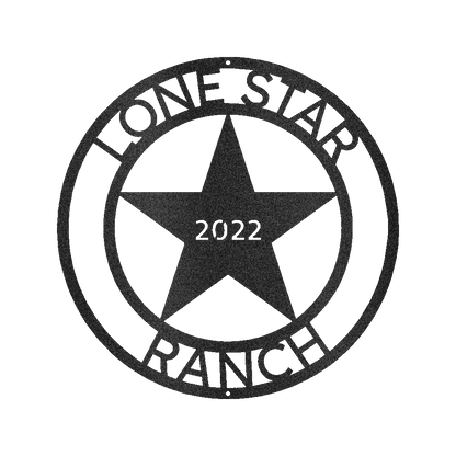 The Lone Star State Texans Personalized Gifts - Custom Metal Sign Black