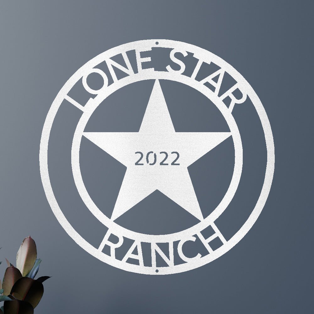 Custom Metal Wall Art - Personalized Texas Sign