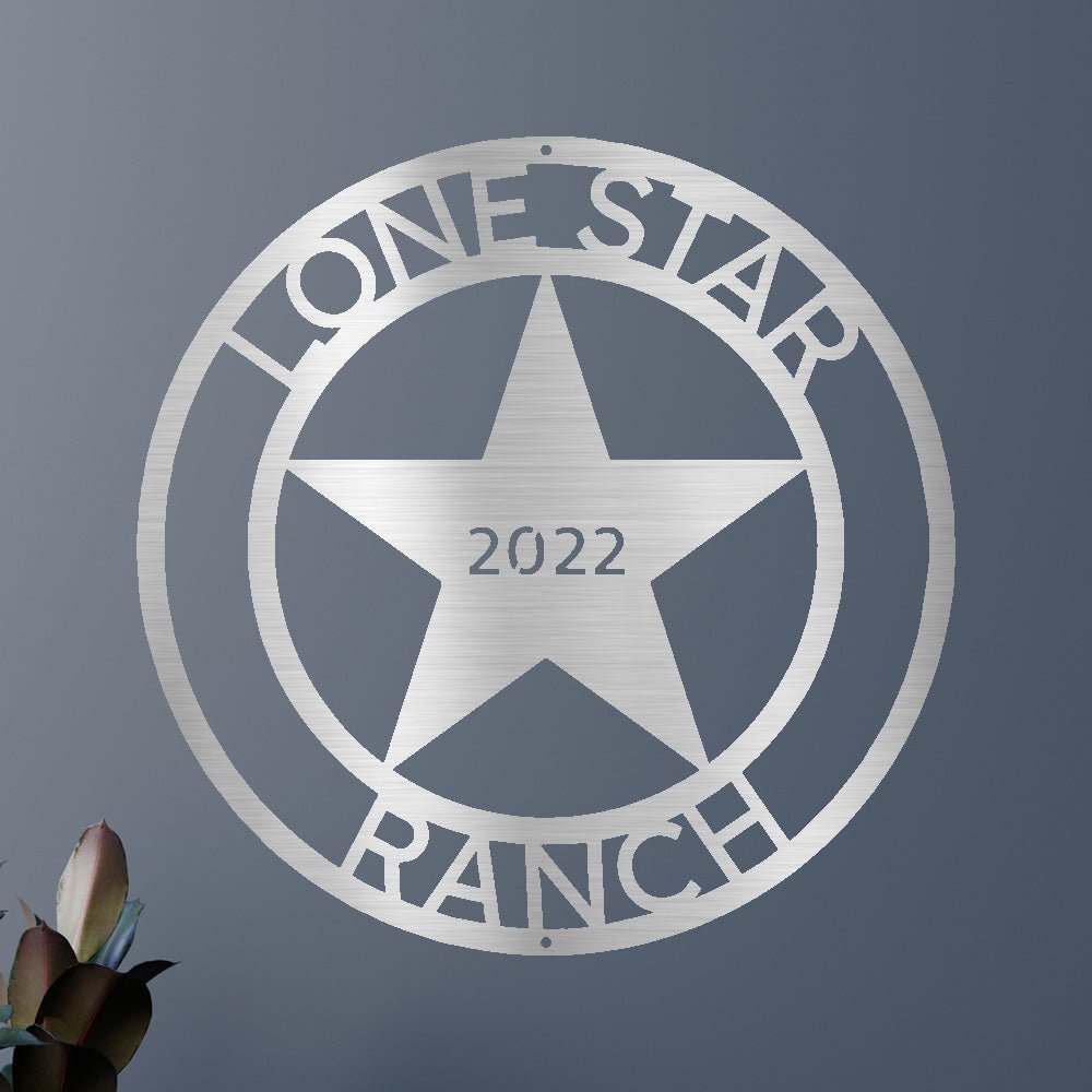 Custom Metal Wall Art - Personalized Texas Sign