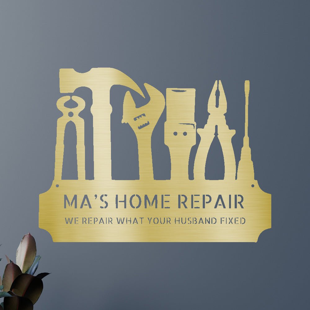 Custom Metal Wall Art - Personalized Workshop Sign