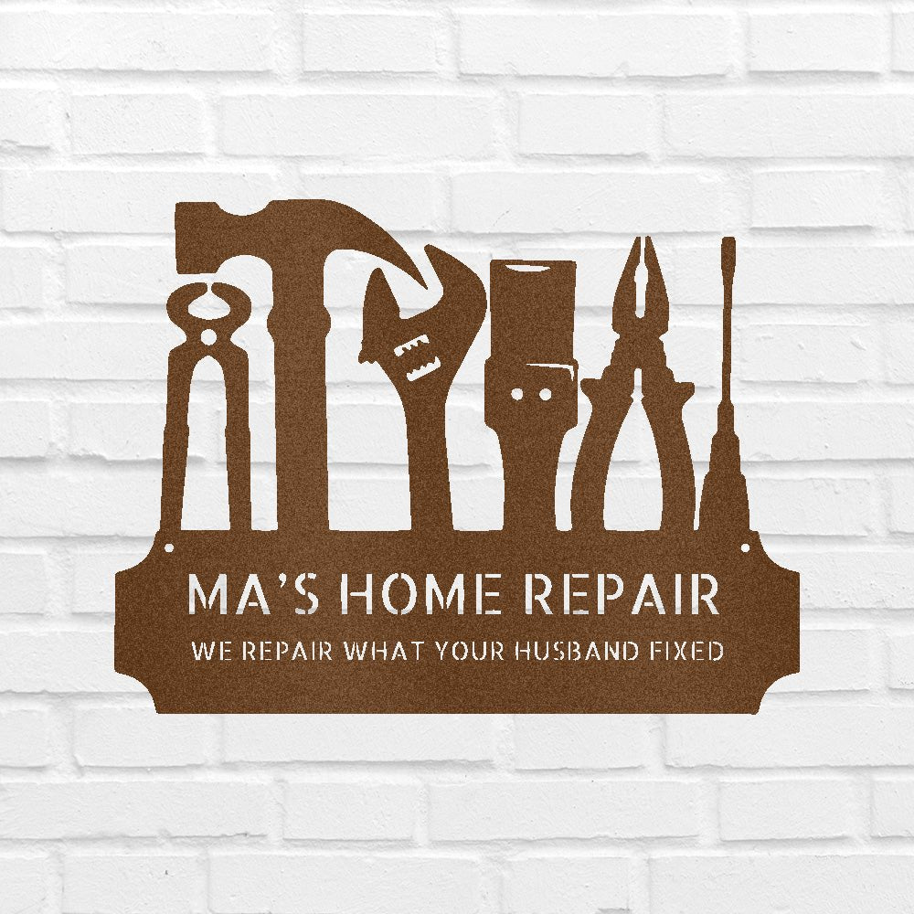 Custom Metal Wall Art - Personalized Workshop Sign