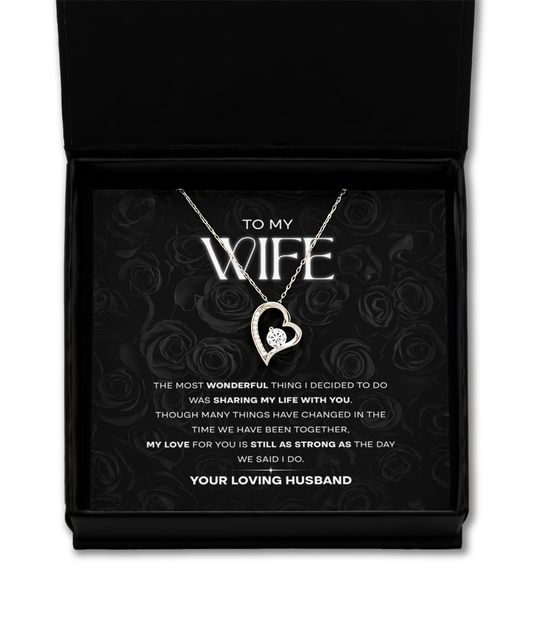Sharing My Life With You Wife Gift From Husband Necklace