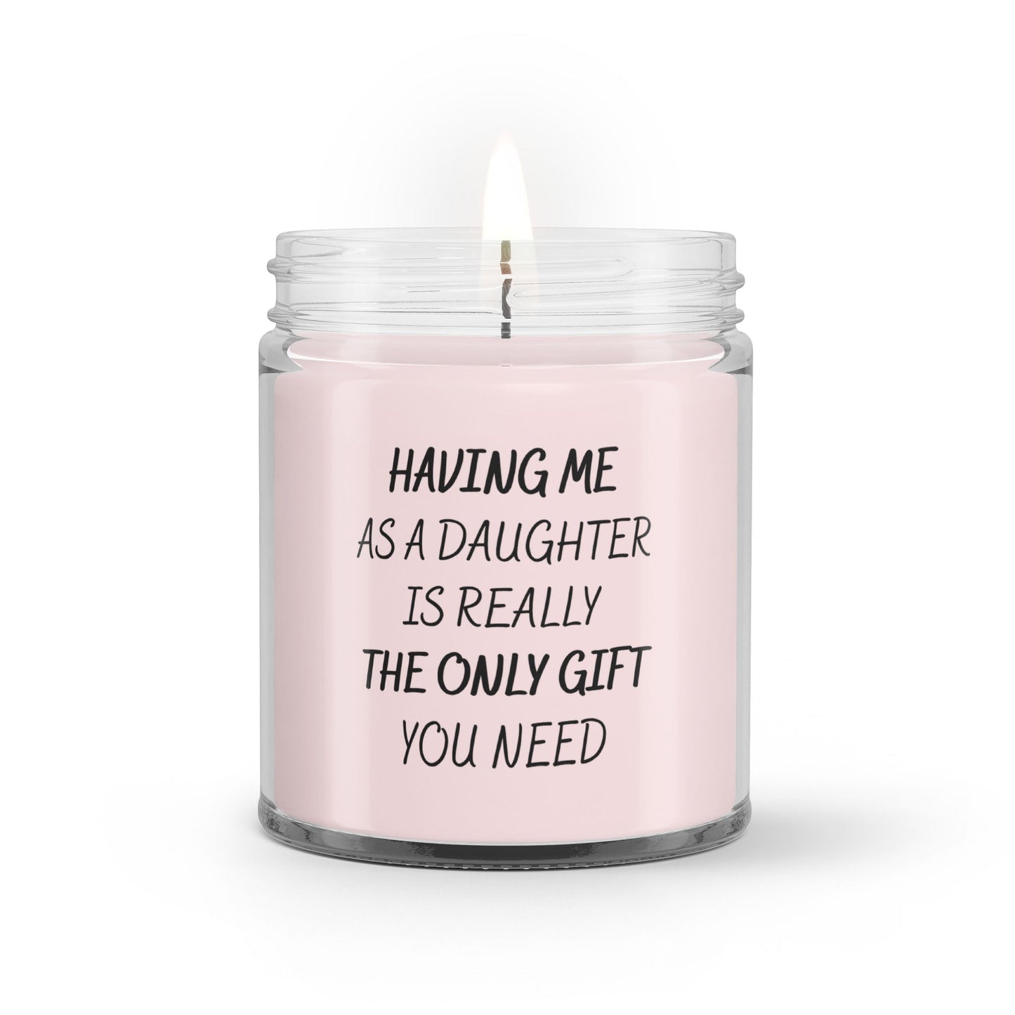 Mother's Day Father's Day Gifts From Daughter Soy Wax Candle - Precious Engraved