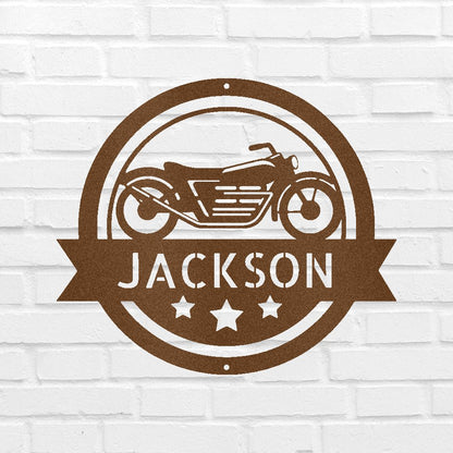 Motorcycle Personalized Gifts - Custom Metal Sign Copper