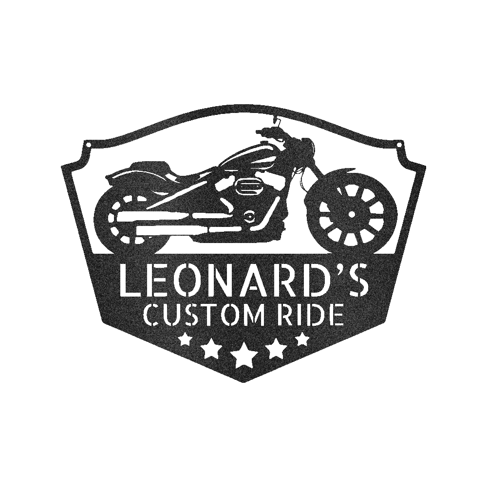 Motorcycle Metal Decor For Wall Custom Metal Sign - Precious Engraved