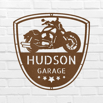 Motorcycle Name Personalized Gifts - Custom Metal Sign Copper