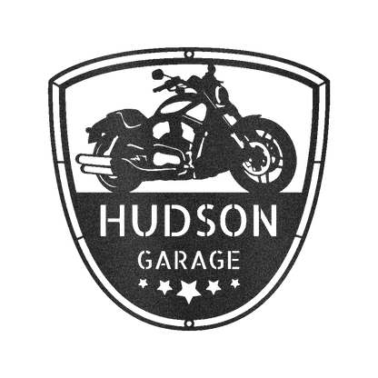 Motorcycle Name Personalized Gifts - Custom Metal Sign Black