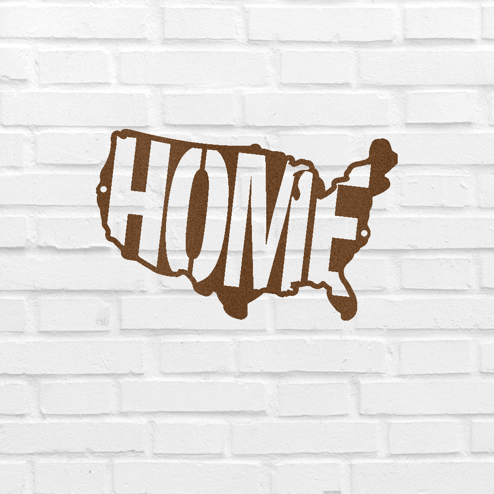 Metal Wall Art - American Patriotic Home Sign