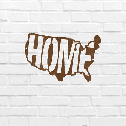 Metal Wall Art - American Patriotic Home Sign