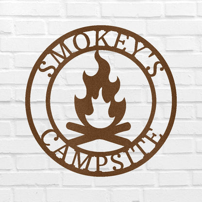 Campfire Personalized Gifts - Custom Metal Sign Copper