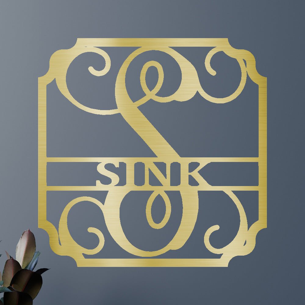 Custom Metal Wall Art - Personalized Established Family Sign