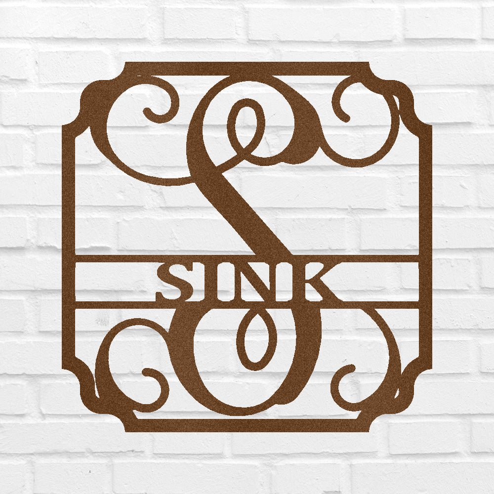 Custom Metal Wall Art - Personalized Established Family Sign