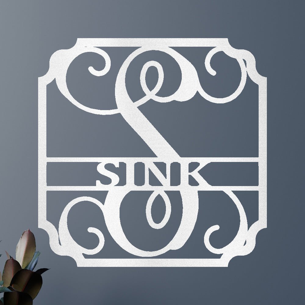 Custom Metal Wall Art - Personalized Established Family Sign