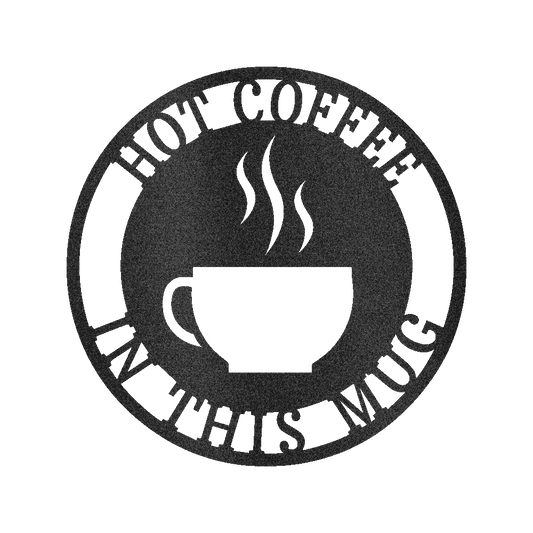Personalized Coffee Haze Monogram Custom Metal Wall Art Classic Metal Sign - Precious Engraved