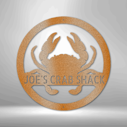 Crab Personalized Gifts - Custom Metal Sign Copper