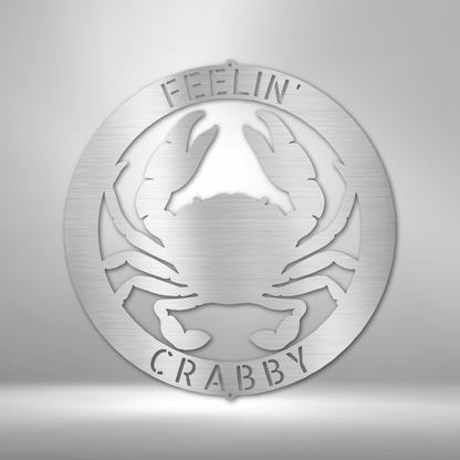 Crab Ring Personalized Gifts - Custom Metal Sign Silver