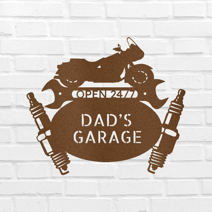 Cruiser Mechanic Garage Personalized Gifts - Custom Metal Sign Copper